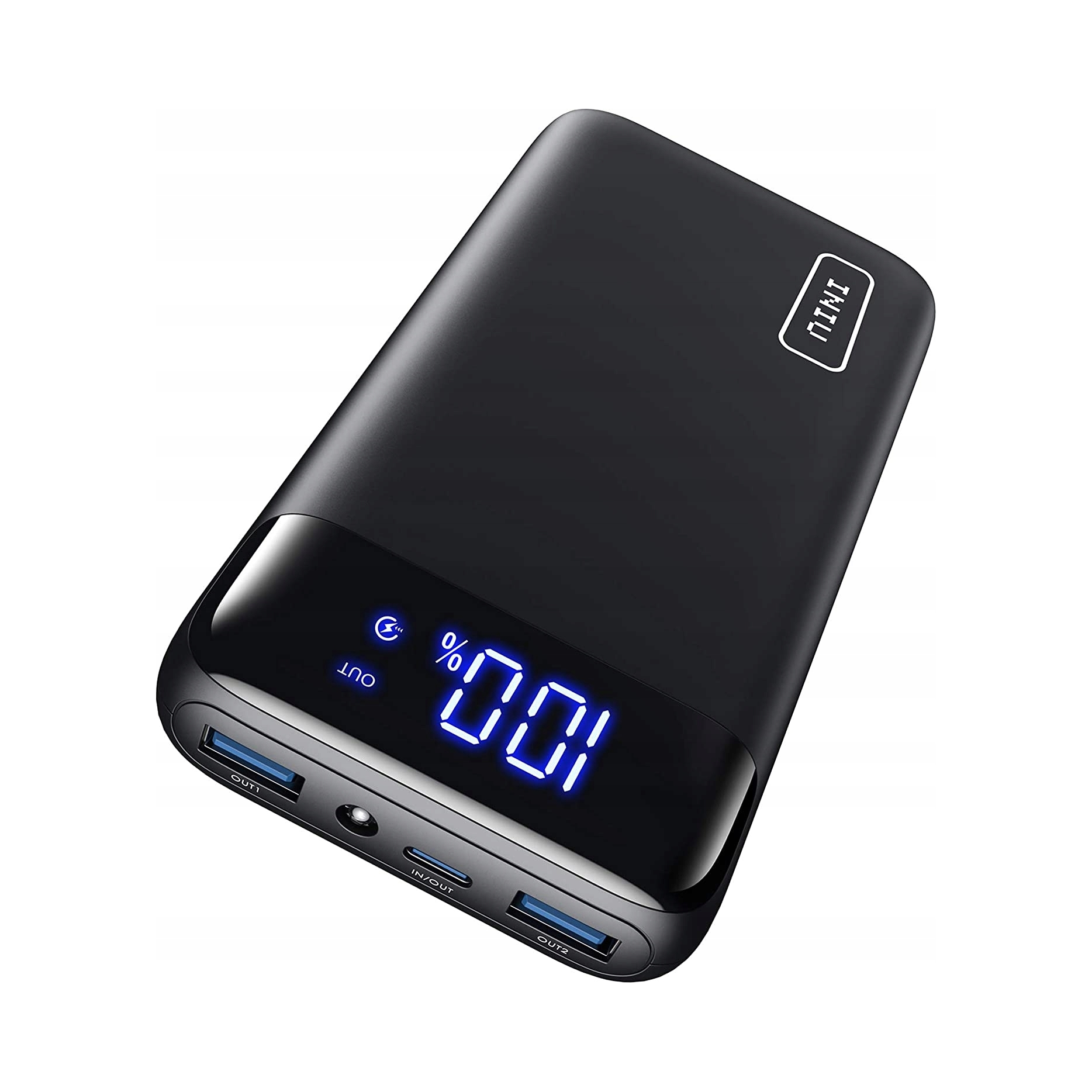 Powerbanka Iniu 20000 mAh černá Nabíječka Telefon Notebook Cestování