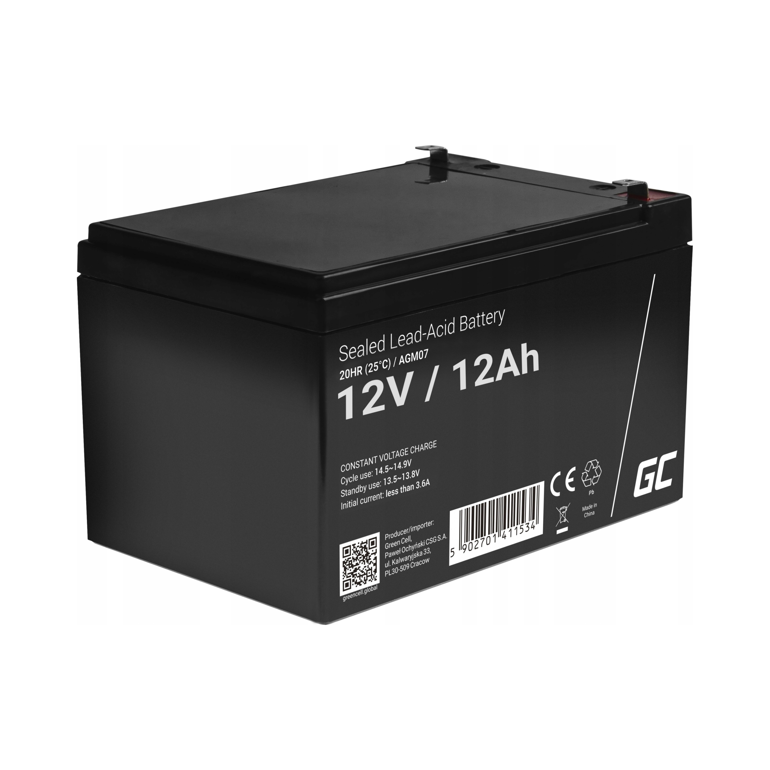 Green Cell Akumulator Agm 12V 12Ah