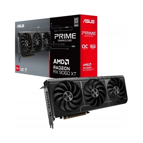 Grafická karta Asus Prime Radeon Rx 9060 Xt Oc Edition 16GB GDDR6 128bit