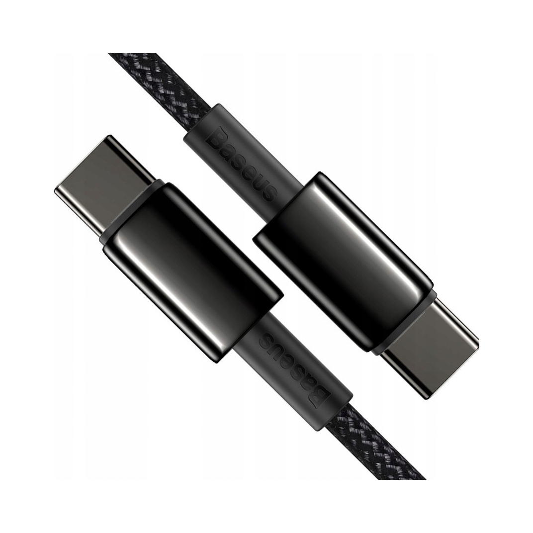 Kabel Baseus Catwj- A01 Usb- C Usb- C Pd Qc 100W 5A 480Mb/ s 2m czarny