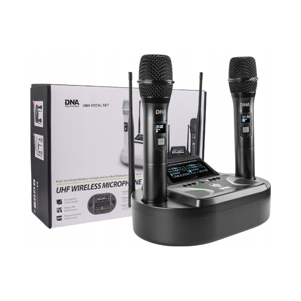 Dna Uma Vocal Set bezdrátový mikrofon 2x ruční vysílač
