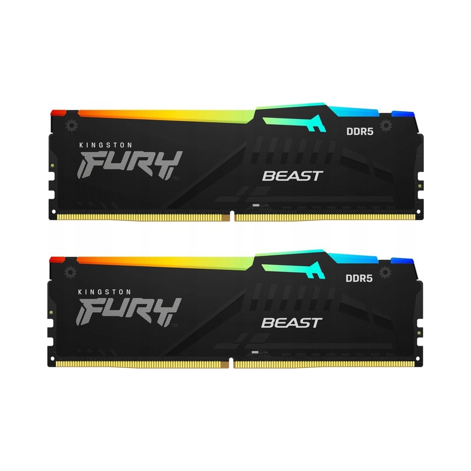 Pamäť Ram Kingston Fury Beast Rgb DDR5 32GB (2 x 16GB) 6000 CL36 čierna