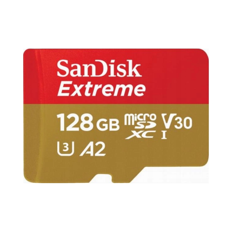 Paměťová karta s adaptérem SanDisk microSDXC 128GB Extreme V30 190/90 MB/s