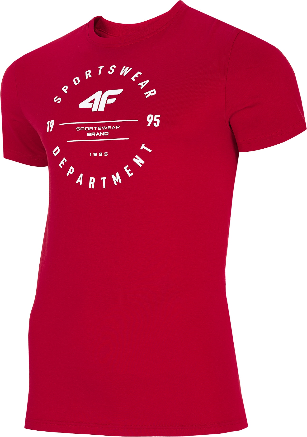 

T-shirt męski 4F H4L21-TSM030 czerwony r.S