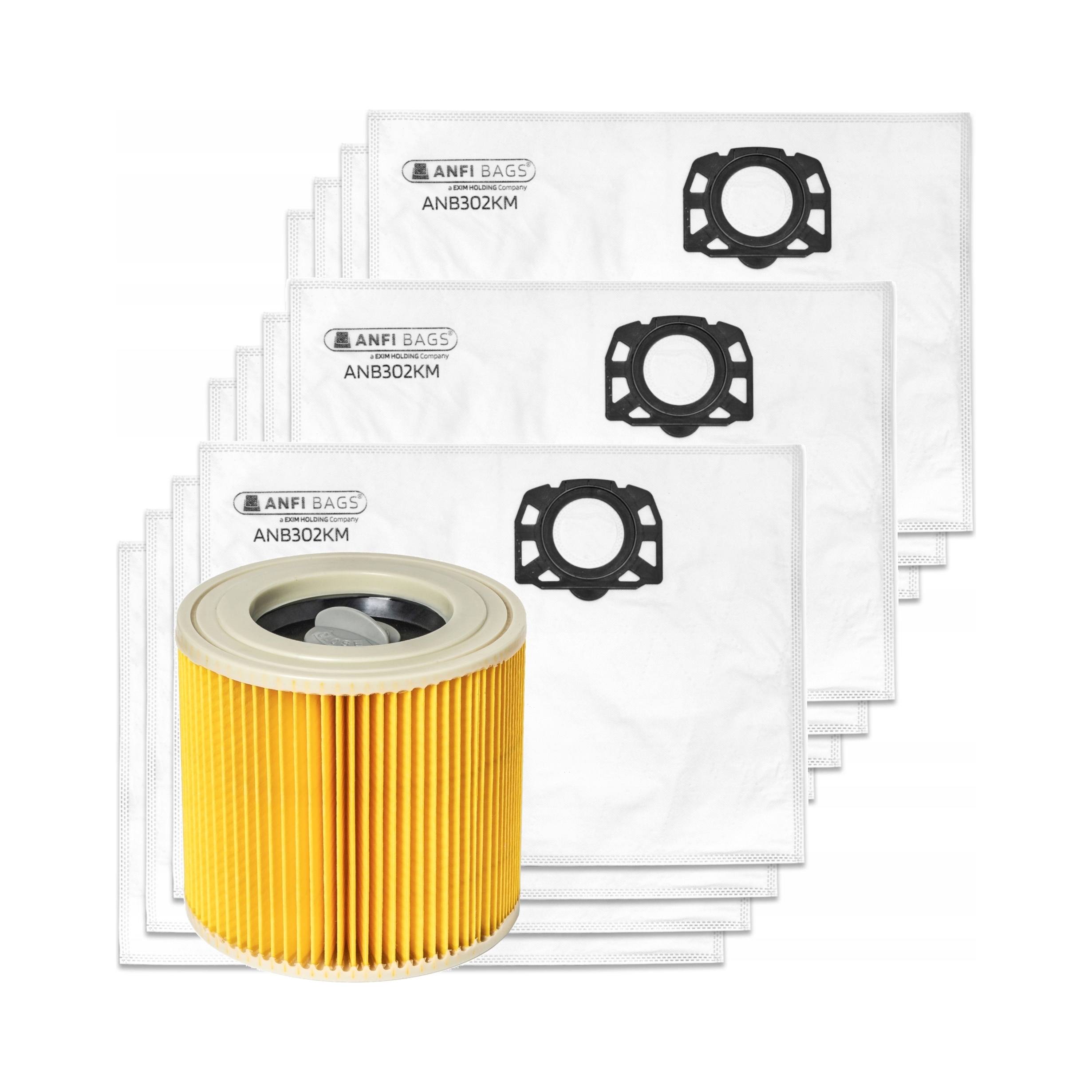 12x Worki Do Odkurzacza Karcher WD3 Kfi 357 V17 V15 V19 Se WD2 V12 Filtr