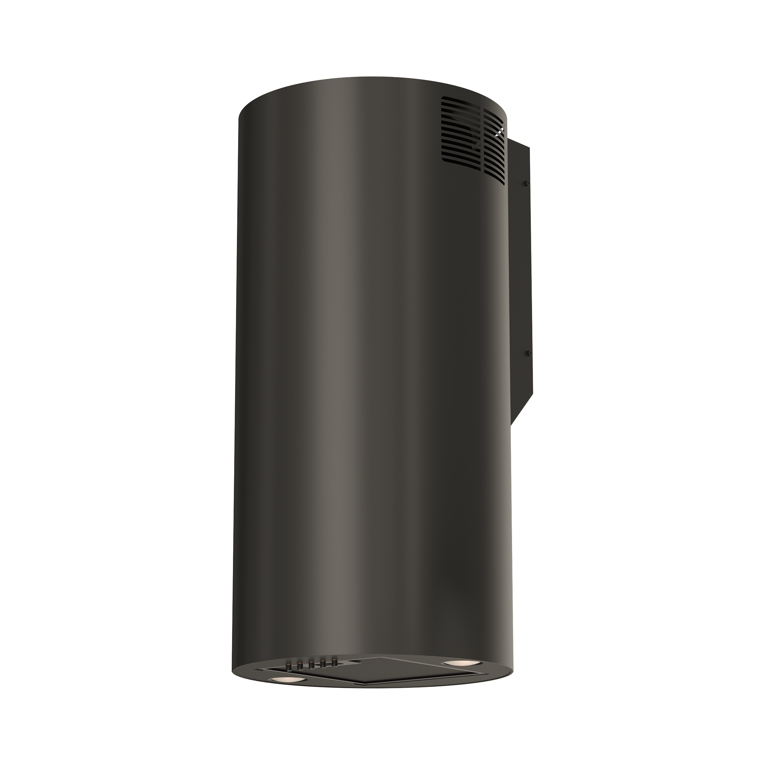 Okap Kuchenny Przyścienny Kominowy 35 cm Tuba Czarny Elba WPB835 Maan Cichy