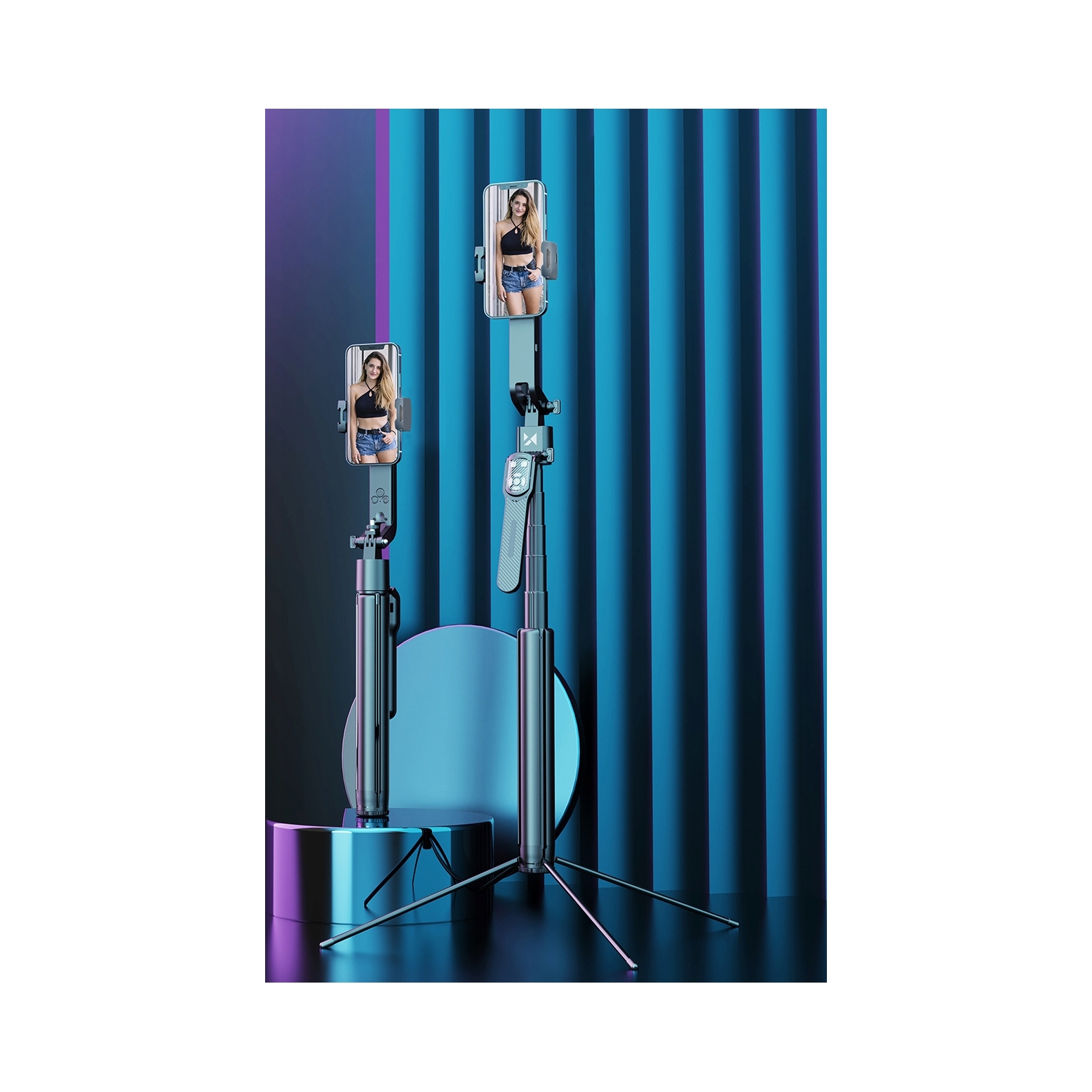 Premium selfie stick Wozinsky Wst- 360YS 1,8m z funkcją statywu z twarzy