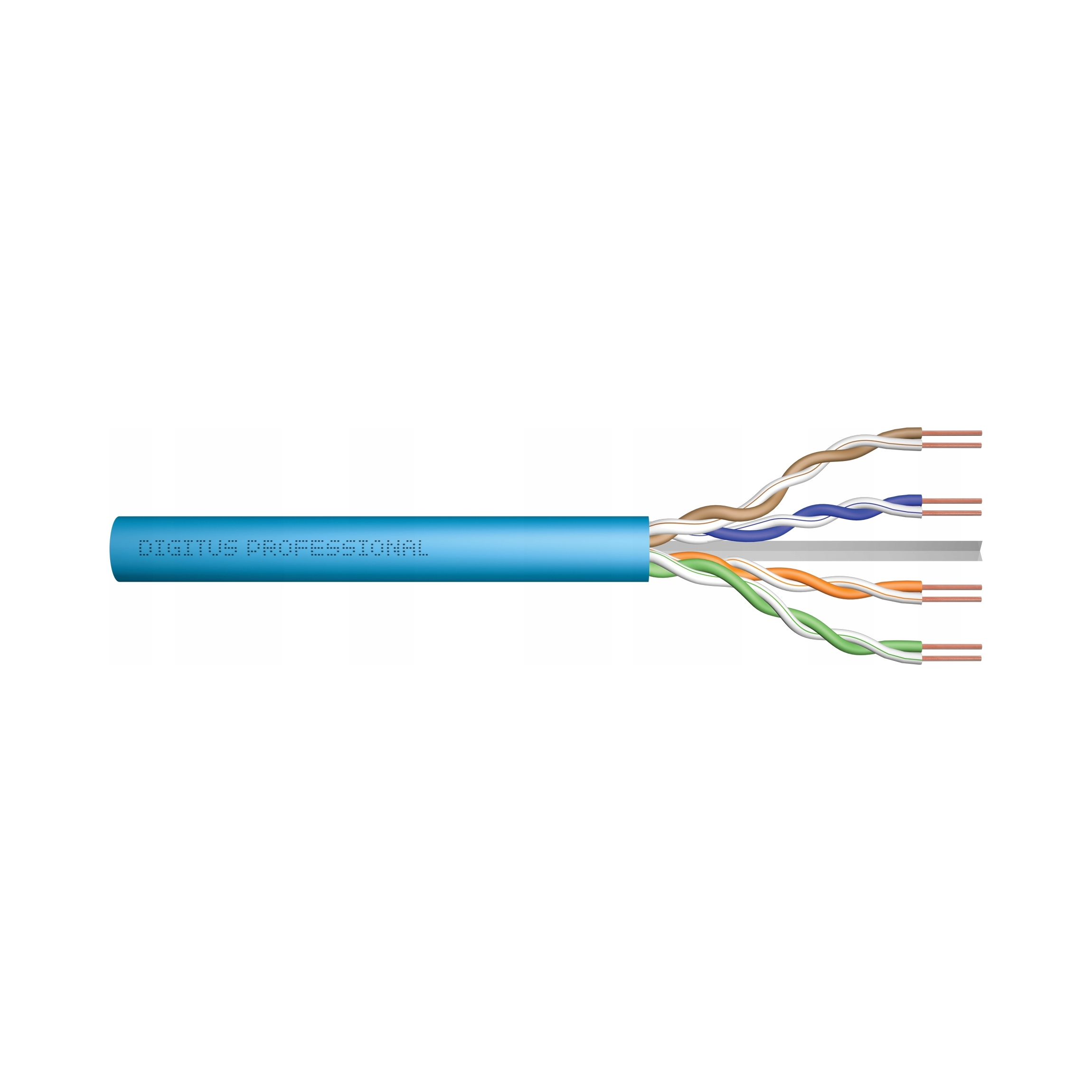Kabel teleinformatyczny instalacyjny Digitus kat.6A, U/utp, Dca, Awg 23/1,