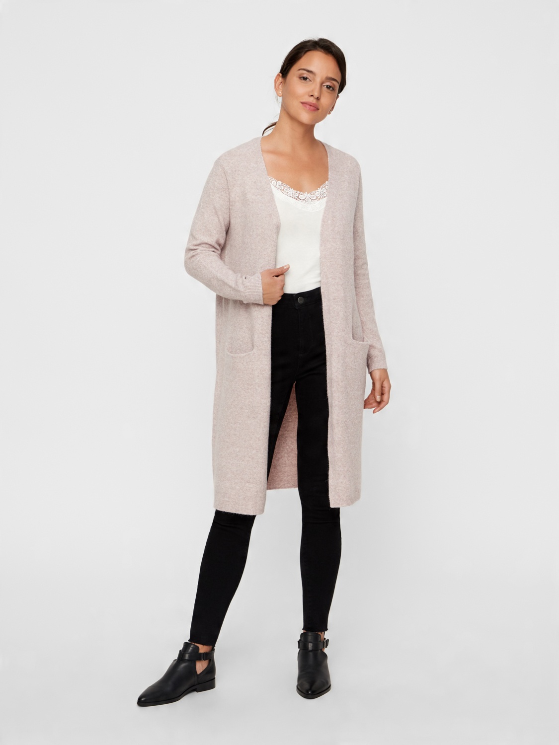 

Sweter luźny Vero Moda Doffy r. Xs różowy