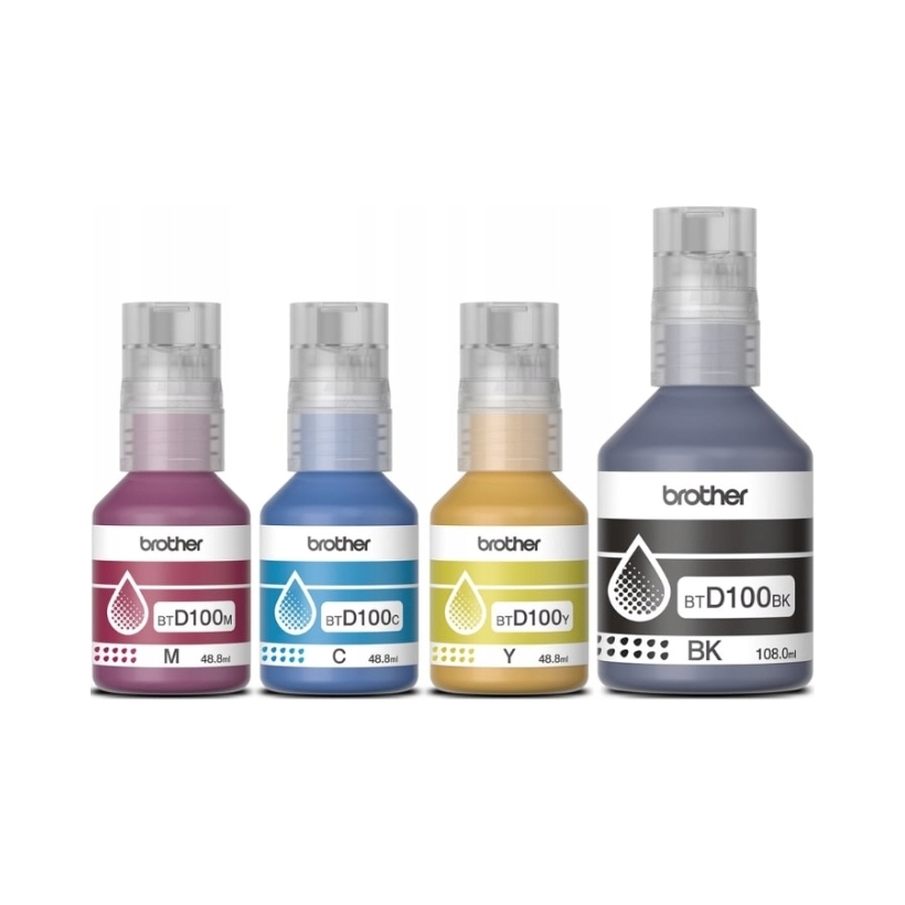Zestaw tuszy Brother BTD100 Cmyk czarny 3