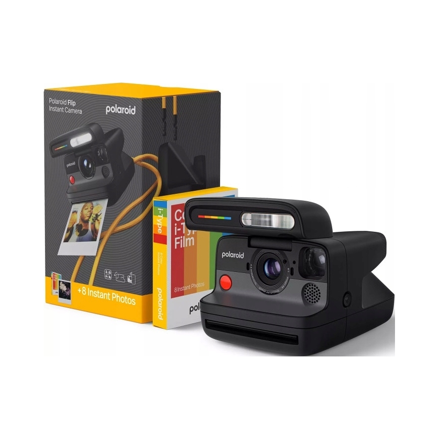 Fotoaparát Polaroid Flip Black Color Film Bundle 8 fotografií