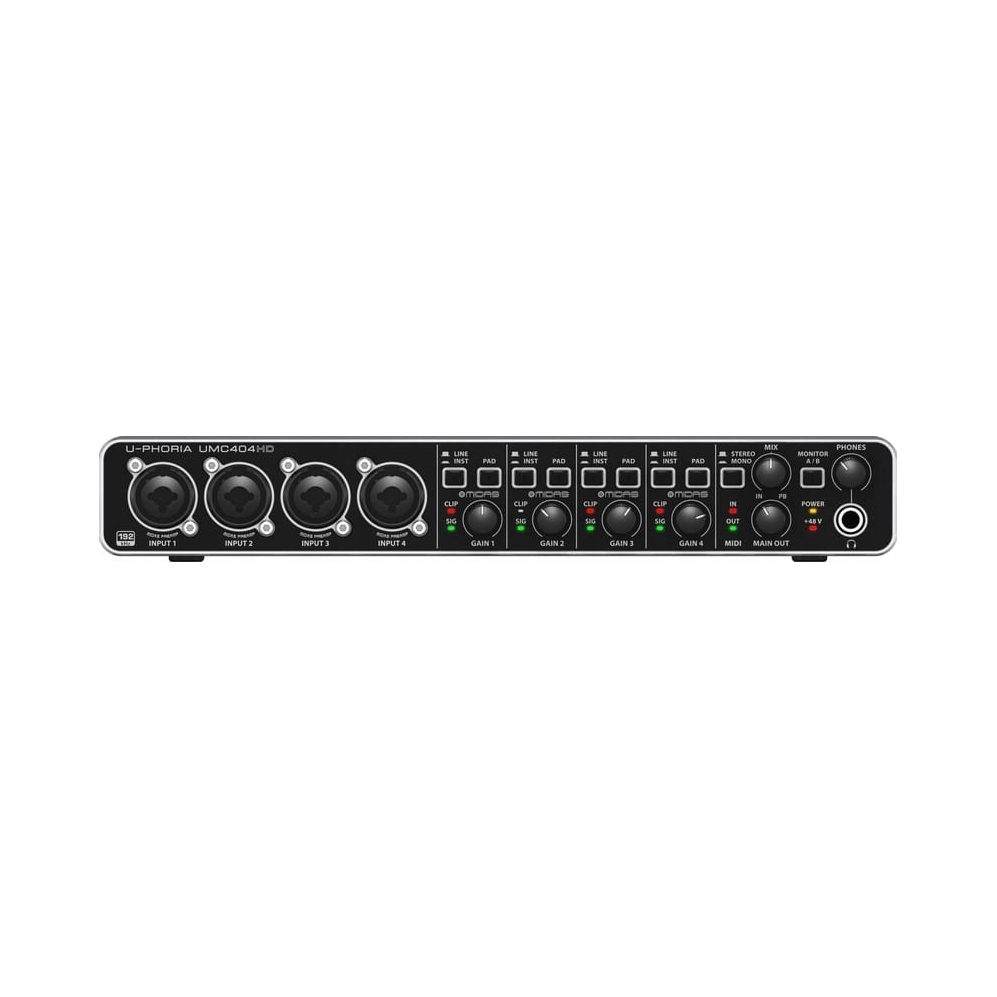 Behringer UMC404HD interfejs audio MIDI USB karta dźwiękowa 4IN/4OUT