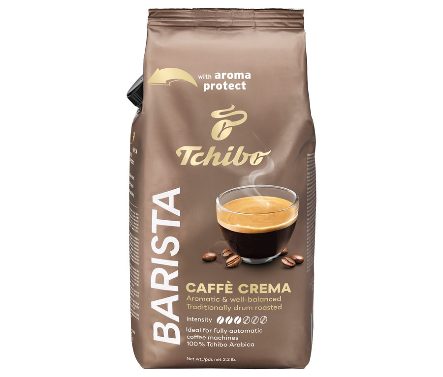 Levně Arabica Tchibo Barista Caffè Crema zrnková Káva 1000g