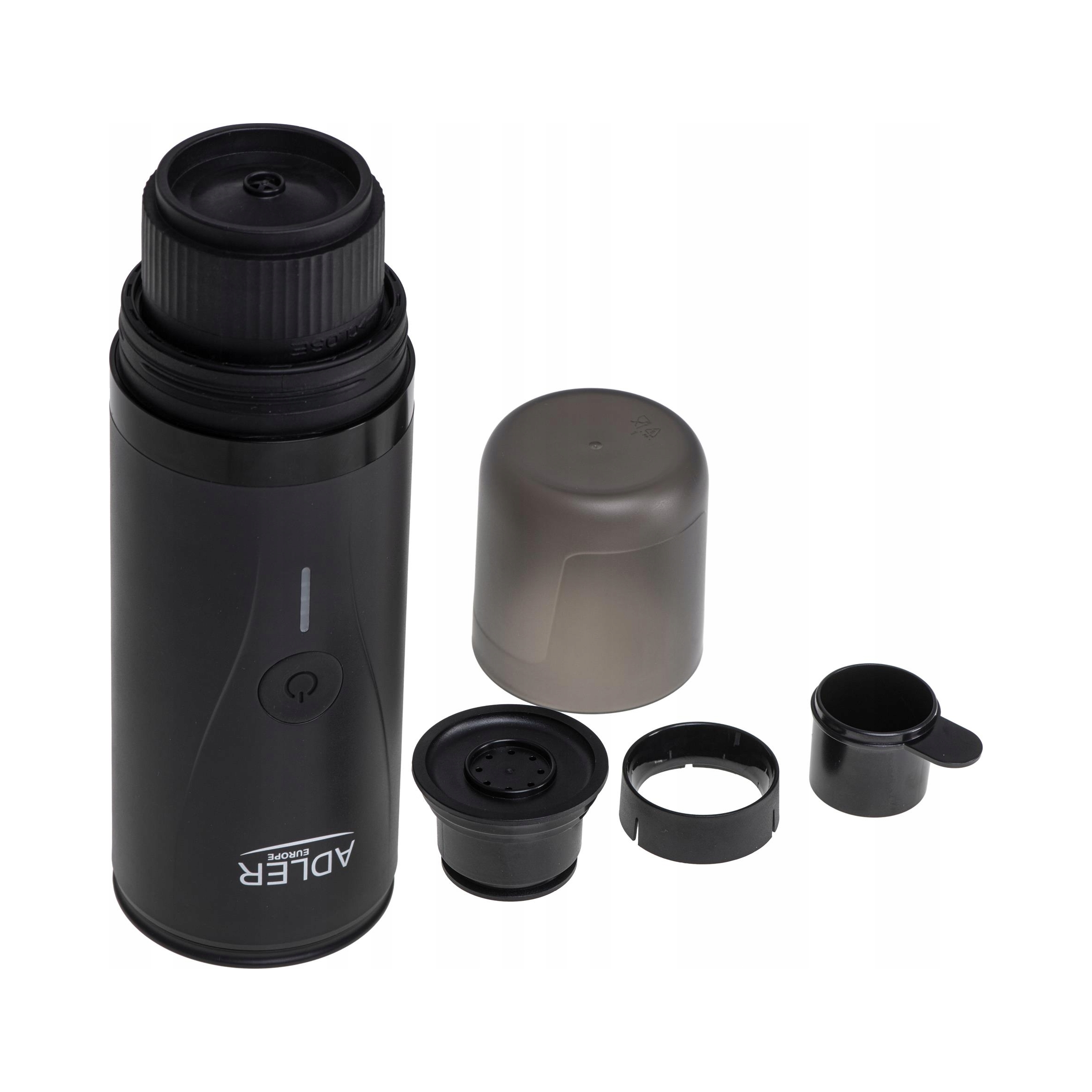 Kávovar na espresso Adler Ad 4400 prenosný 90 W 20 bar čierny