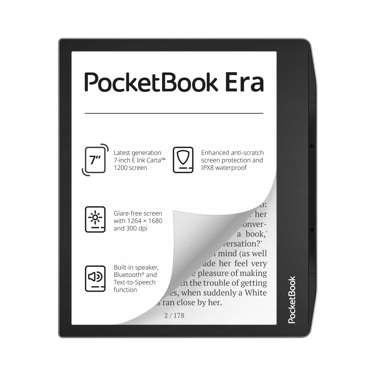 Čítačka PocketBook Era (700) 16 Gb 7" strieborná