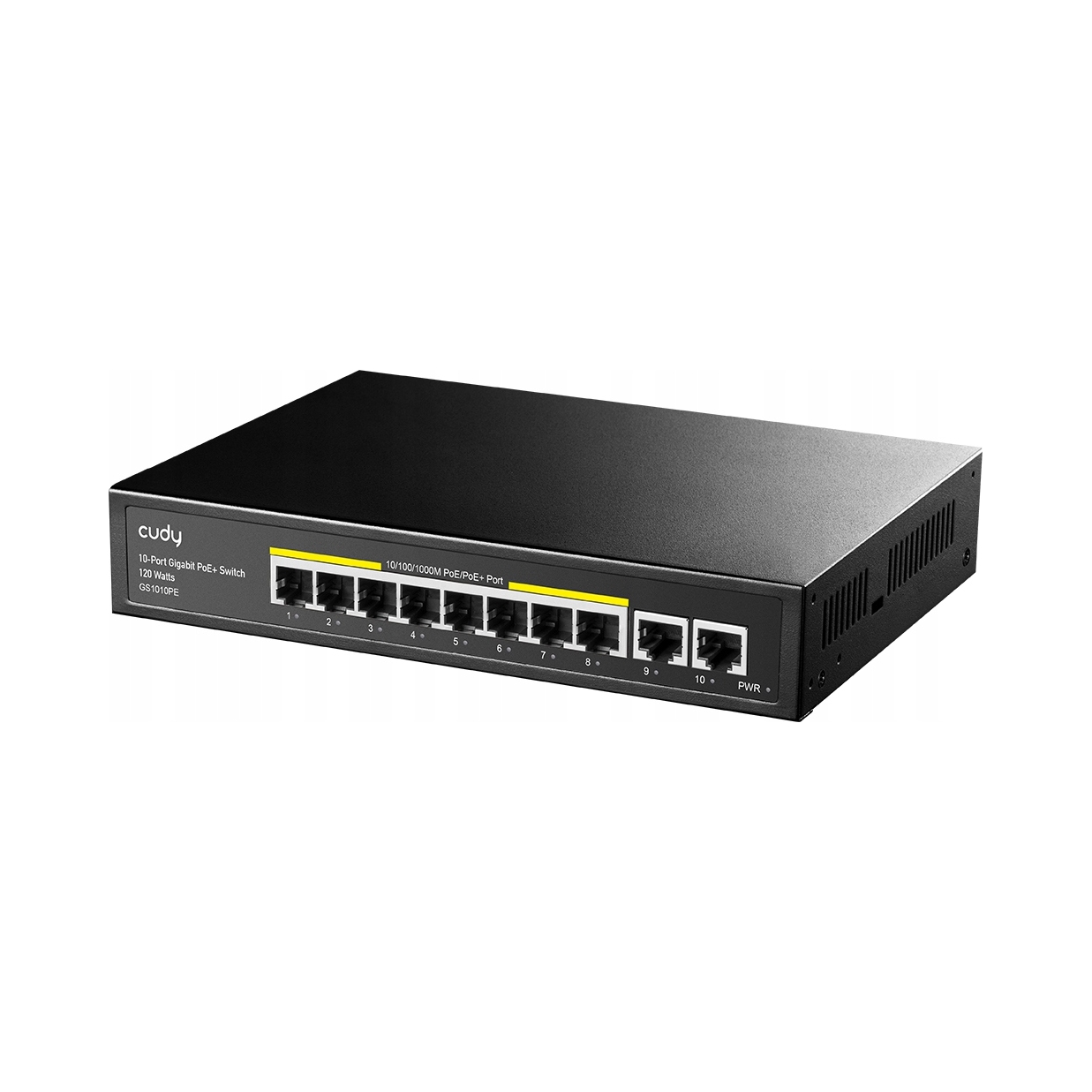 Switch Cudy Gigabit GS1010PE 10 port 8xGE PoE+ 120W 2xGb Uplink