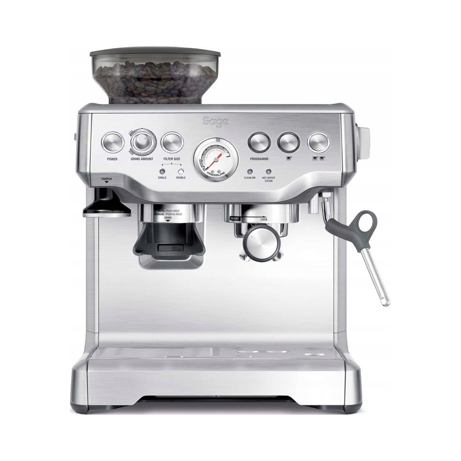 Ekspres kolbowy Sage The Barista Express SES875BSS srebrny