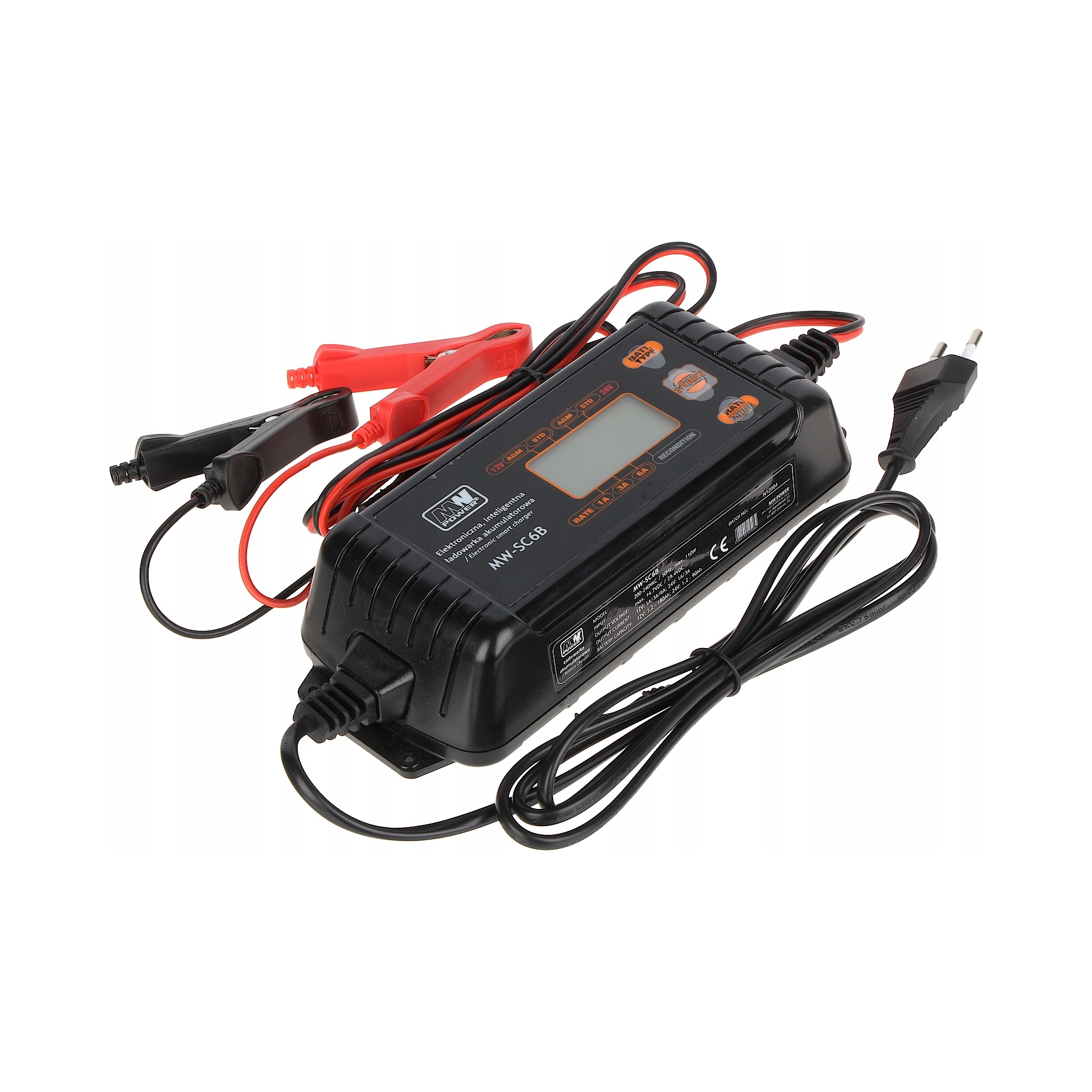 Inteligentní nabíječka baterií 12V 24V MW-SC6B