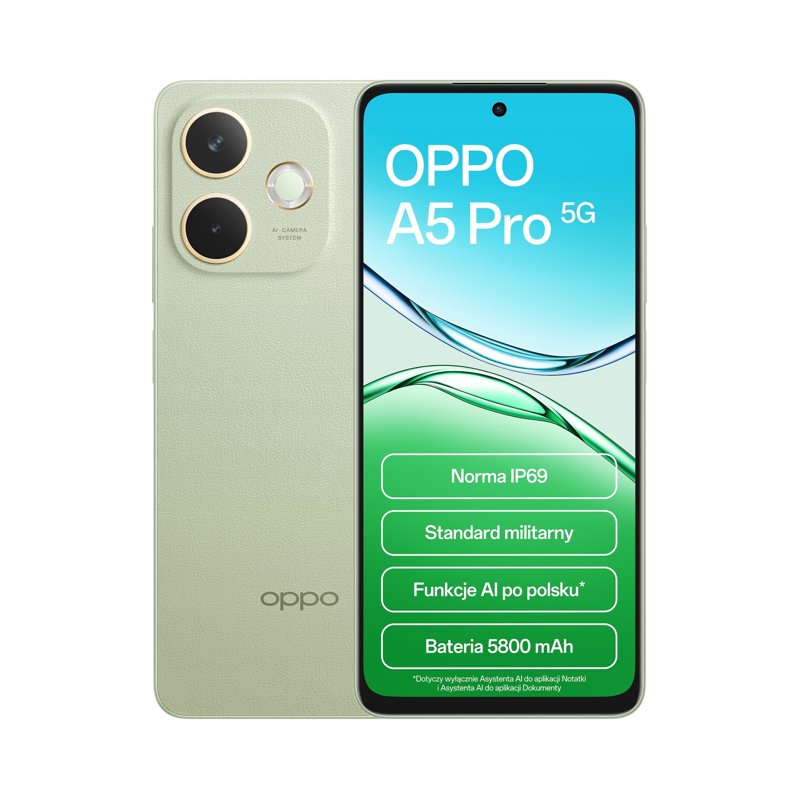 Smartfon Oppo A5 Pro 8 Gb 256 Gb 5G zielony