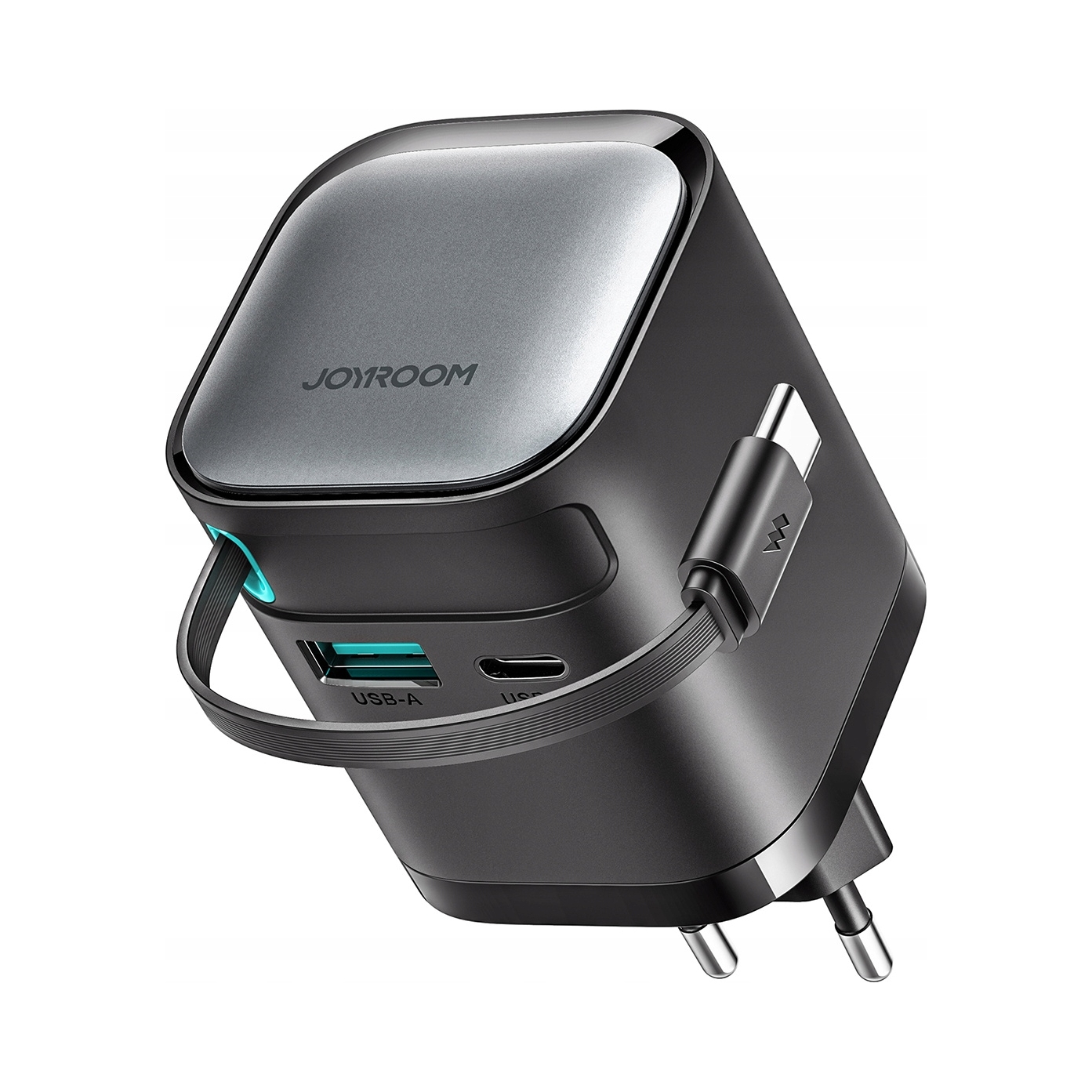 Ładowarka GaN Joyroom Jr- TCL02 65W Usb- A Usb- C z wbudowanym kablem C