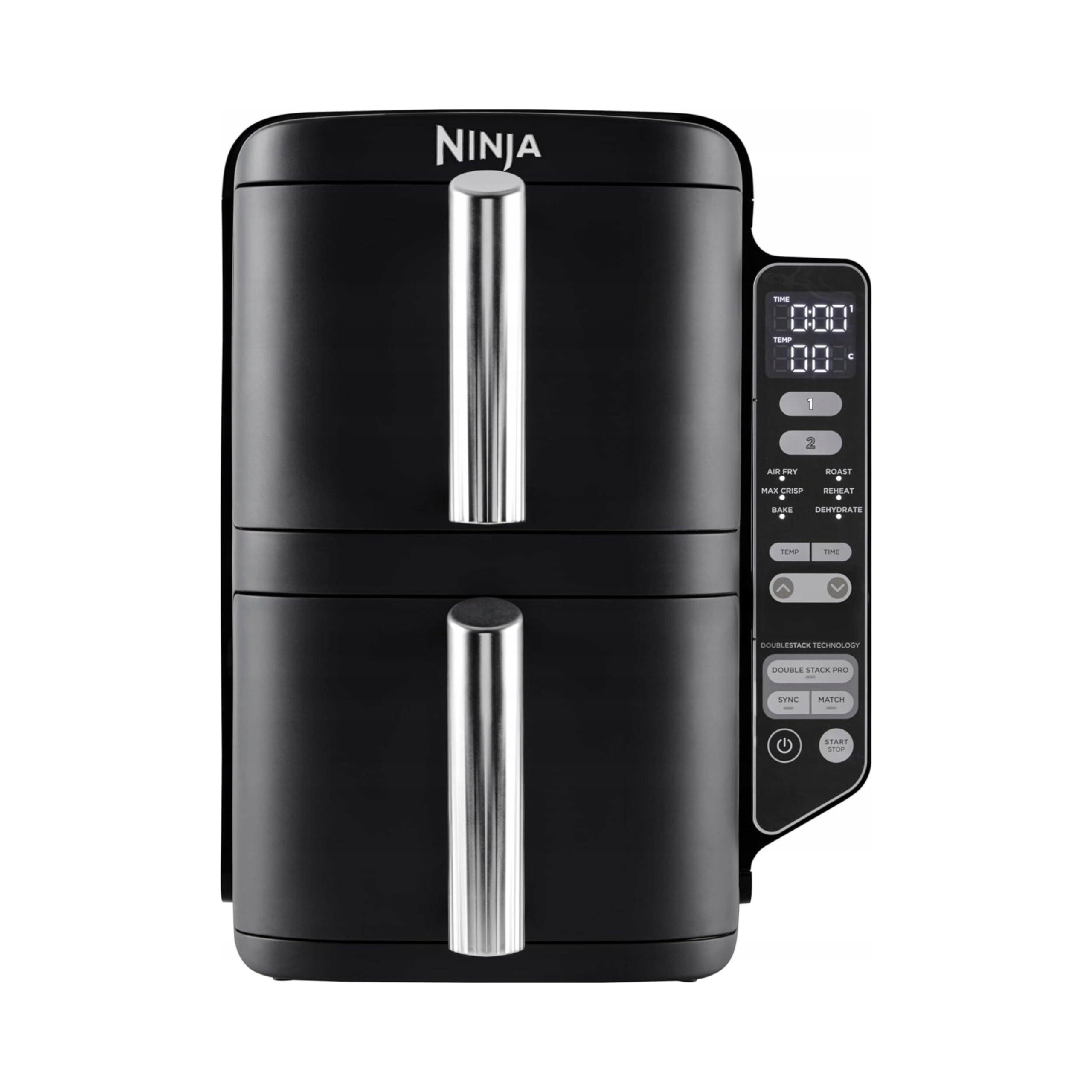 Frytkownica Dwukomorowa beztłuszczowa Ninja Double Stack SL300EU Black 7,6L