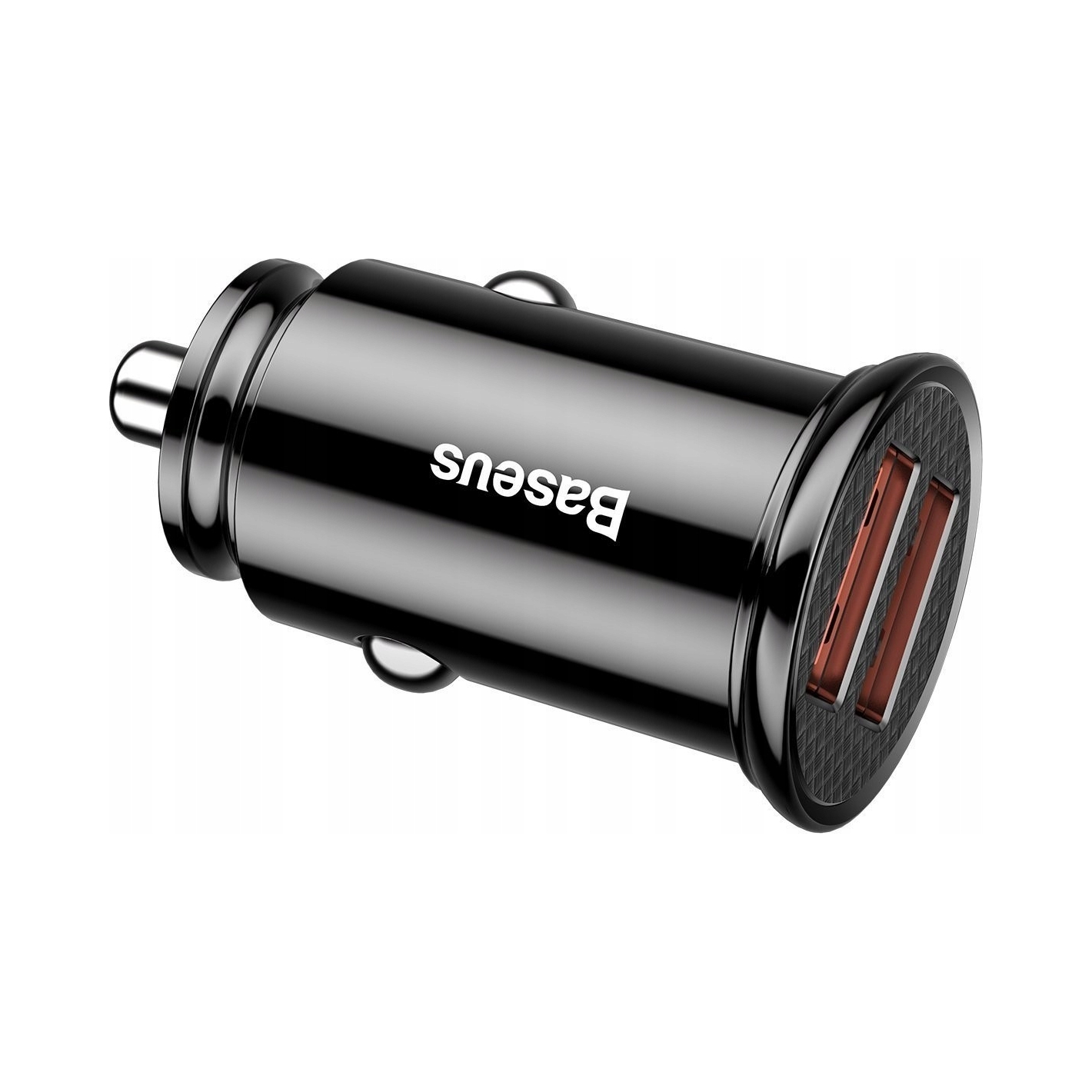 Baseus Car Charger Circular ładowarka samochodowa 2× Usb 5A Qc 3.0 czarna