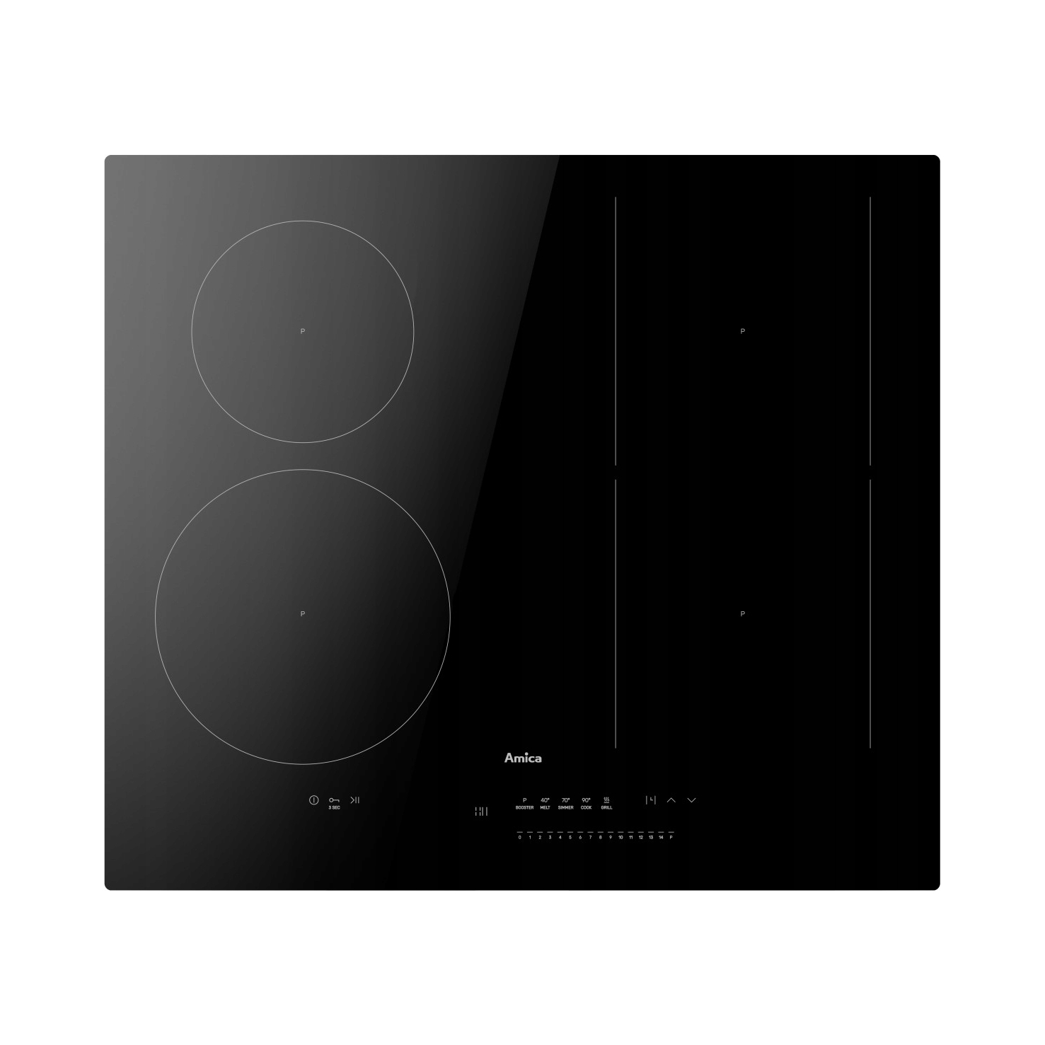 Indukční varná deska Amica PIG6541PHTSUN 3.0 60 cm AutoBridge PowerBooster