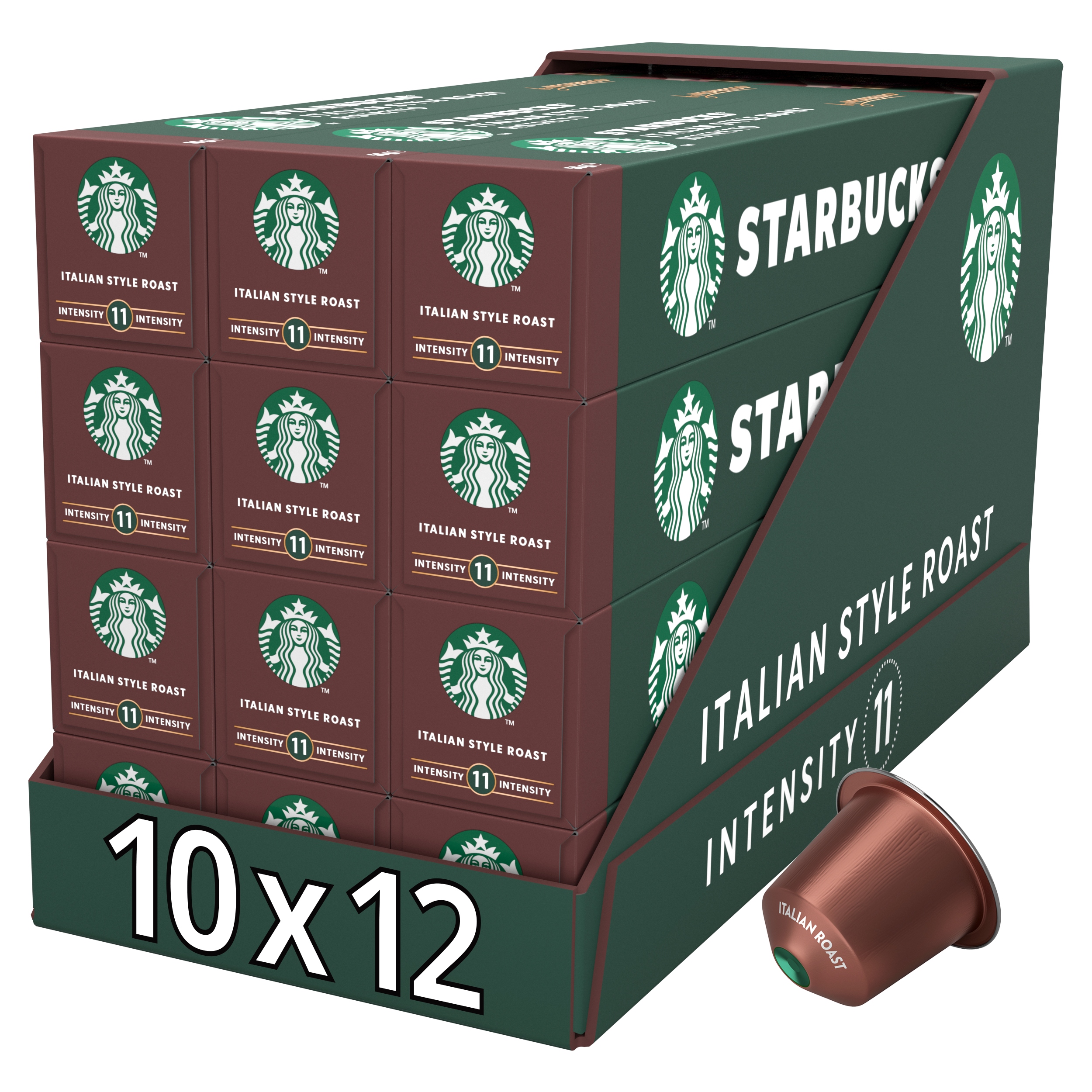 Levně Kapsle pro Nespresso Starbucks Italským Style Roast by Nespresso Tmavě