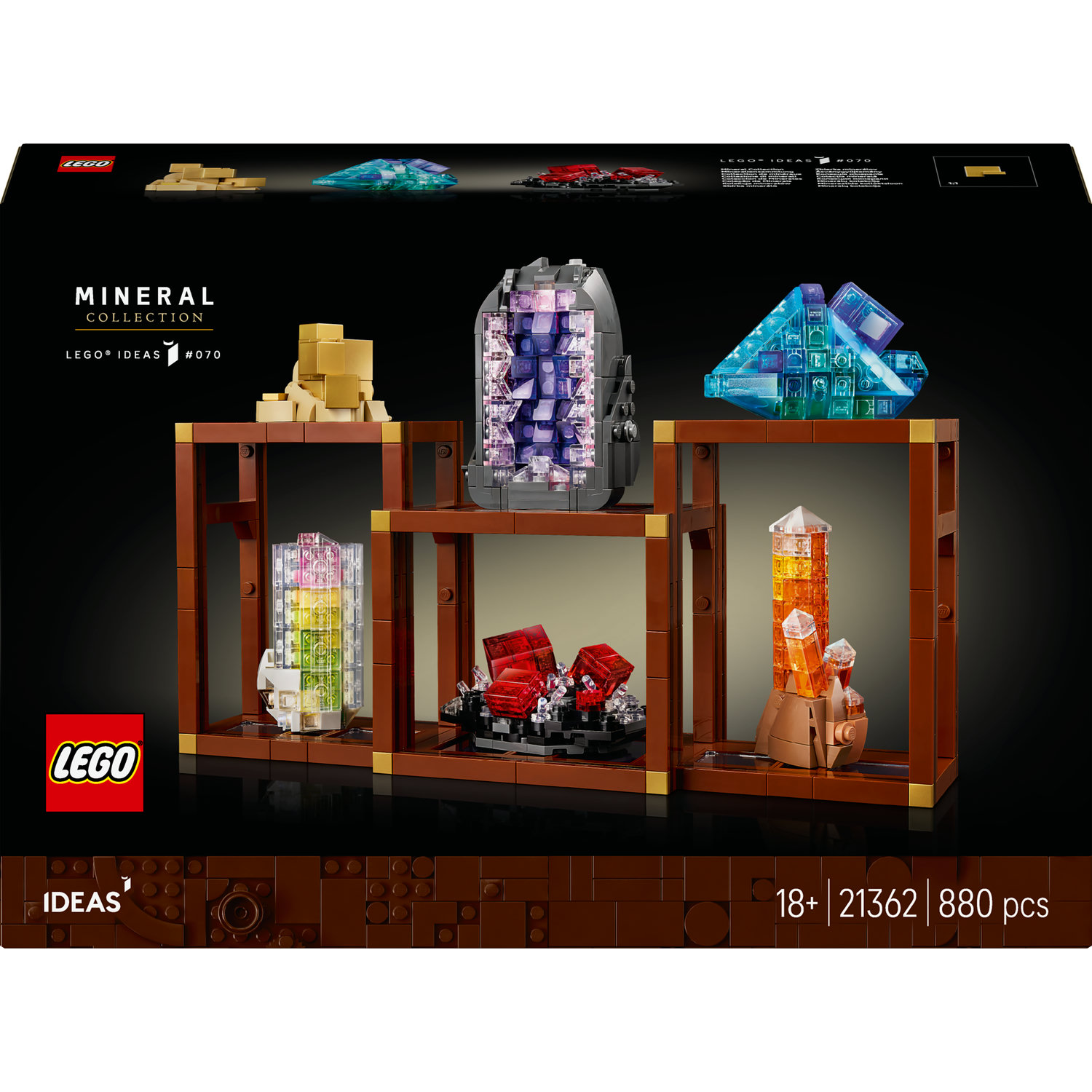 Lego Ideas 21362 Kolekce minerálů Kameny Příroda Umění