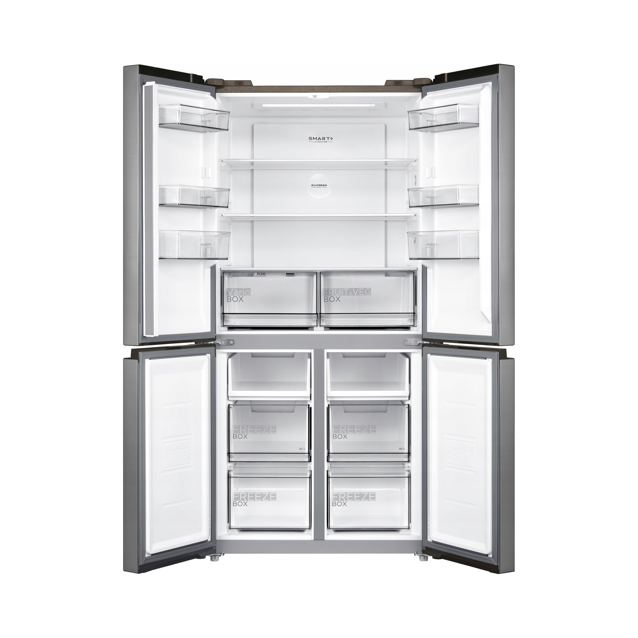 2X Lodówka Midea MDRF632FIE46 Side by Side No Frost 175cm Inox