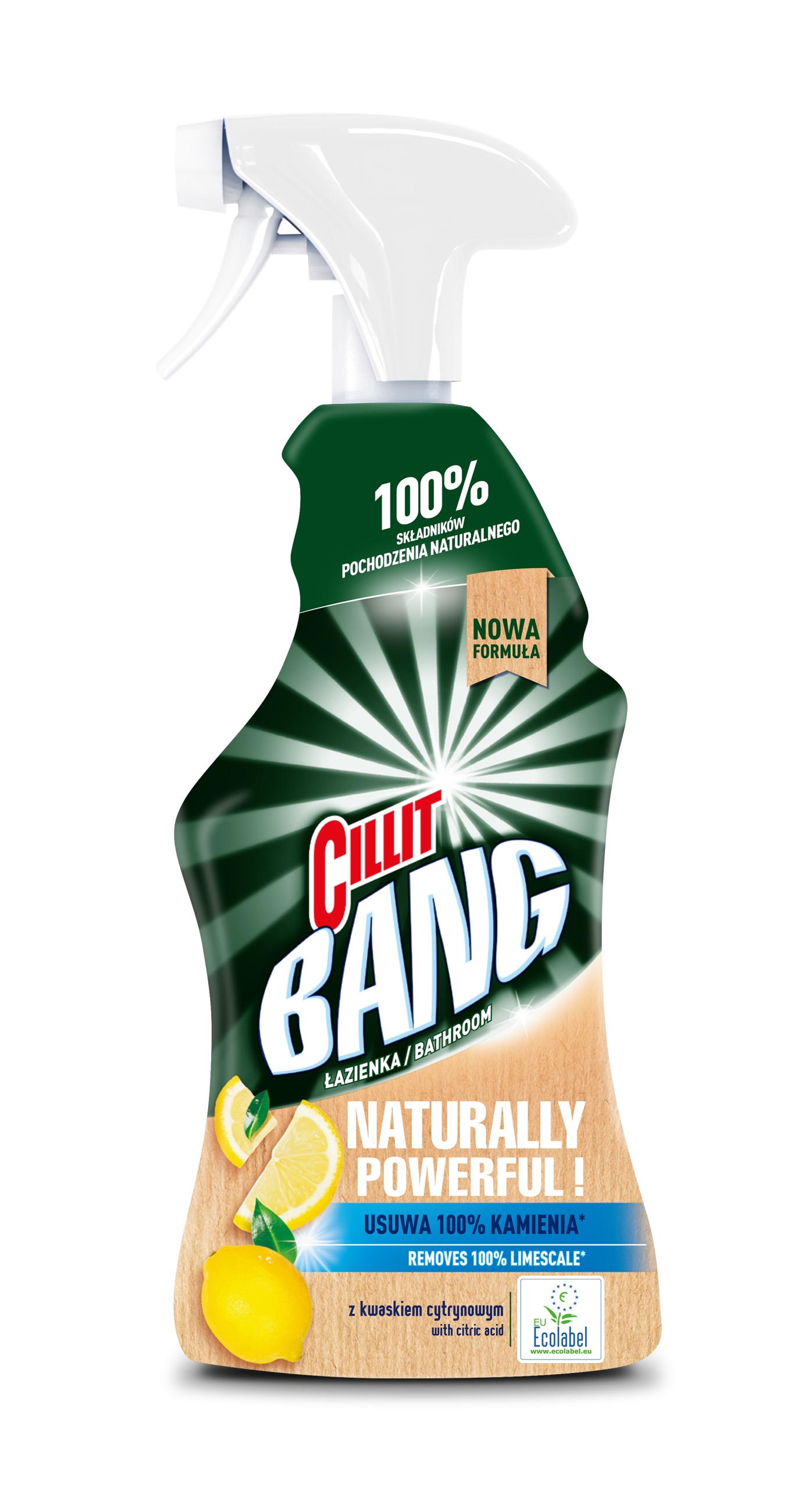 Levně 4X Cillit Bang Naturally Powerful sprej do koupelny 750 ml