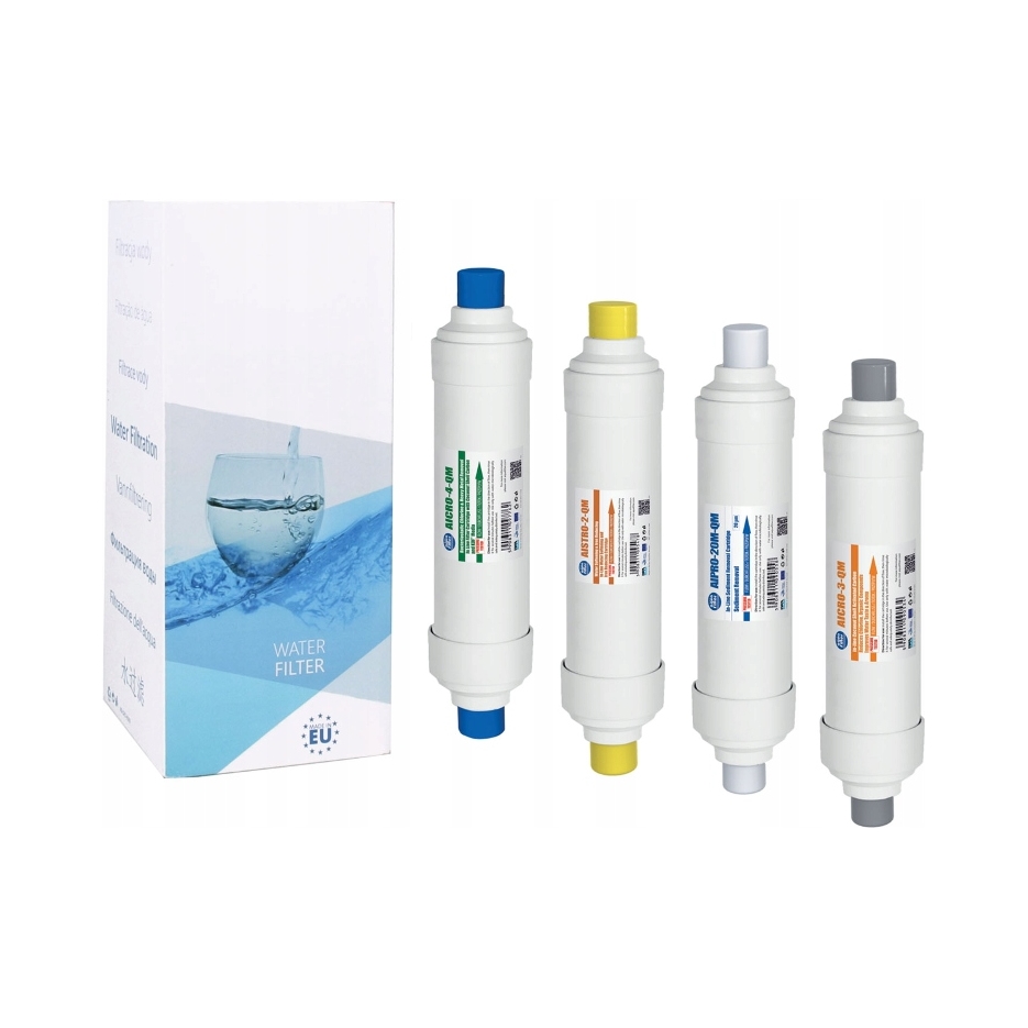 Zestaw wkładów Aquafilter Excito-b-clr-crt 4szt Wkłady wymienne do Excito B