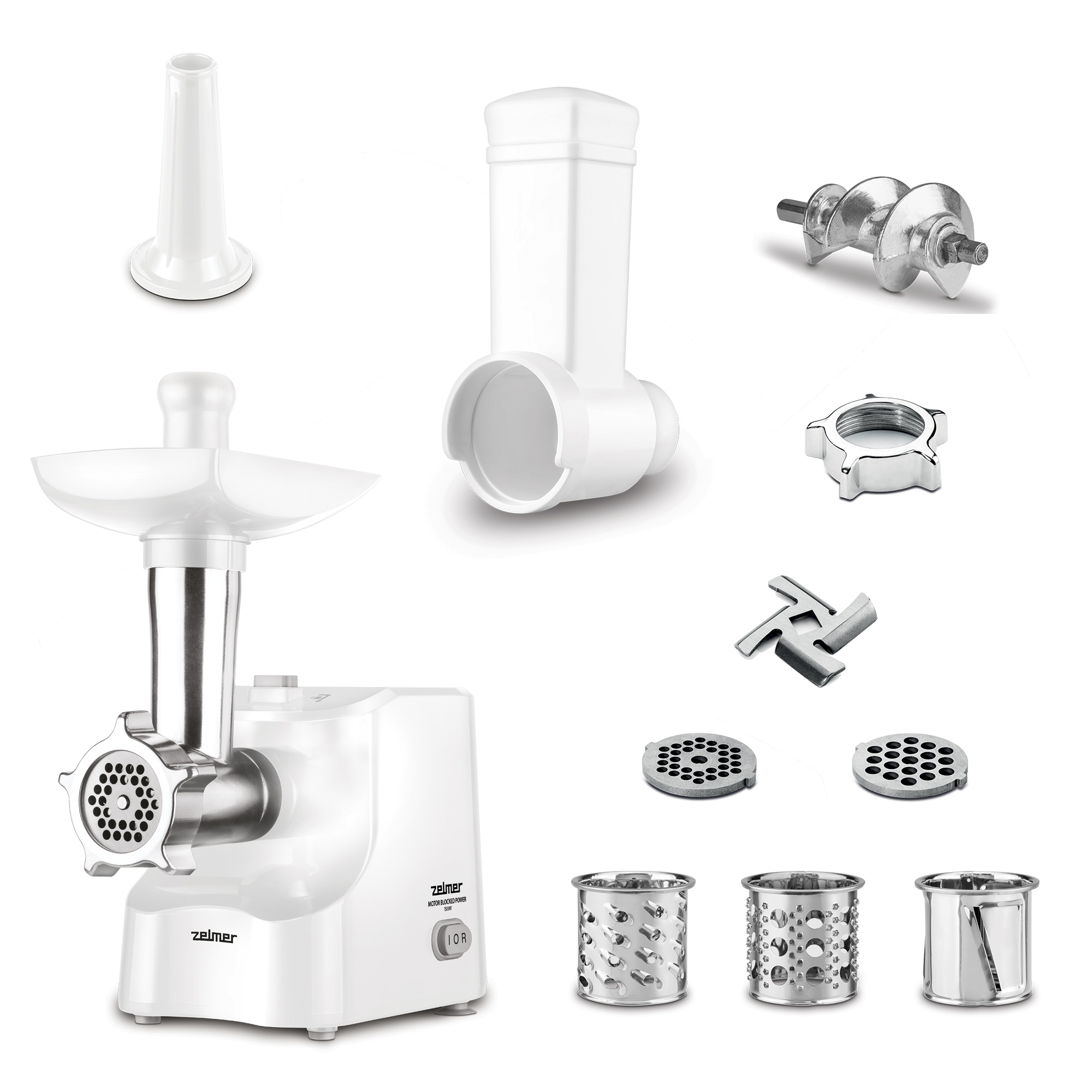 OUTLET Zelmer Maszynka do mielenia mięsa ZMM1535B 1500 W biała