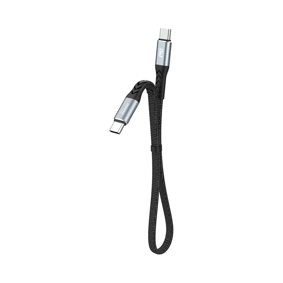 Kabel Dudao L10C Usb- C Usb- C Pd 100W 5A 0,23m czarny Dudao
