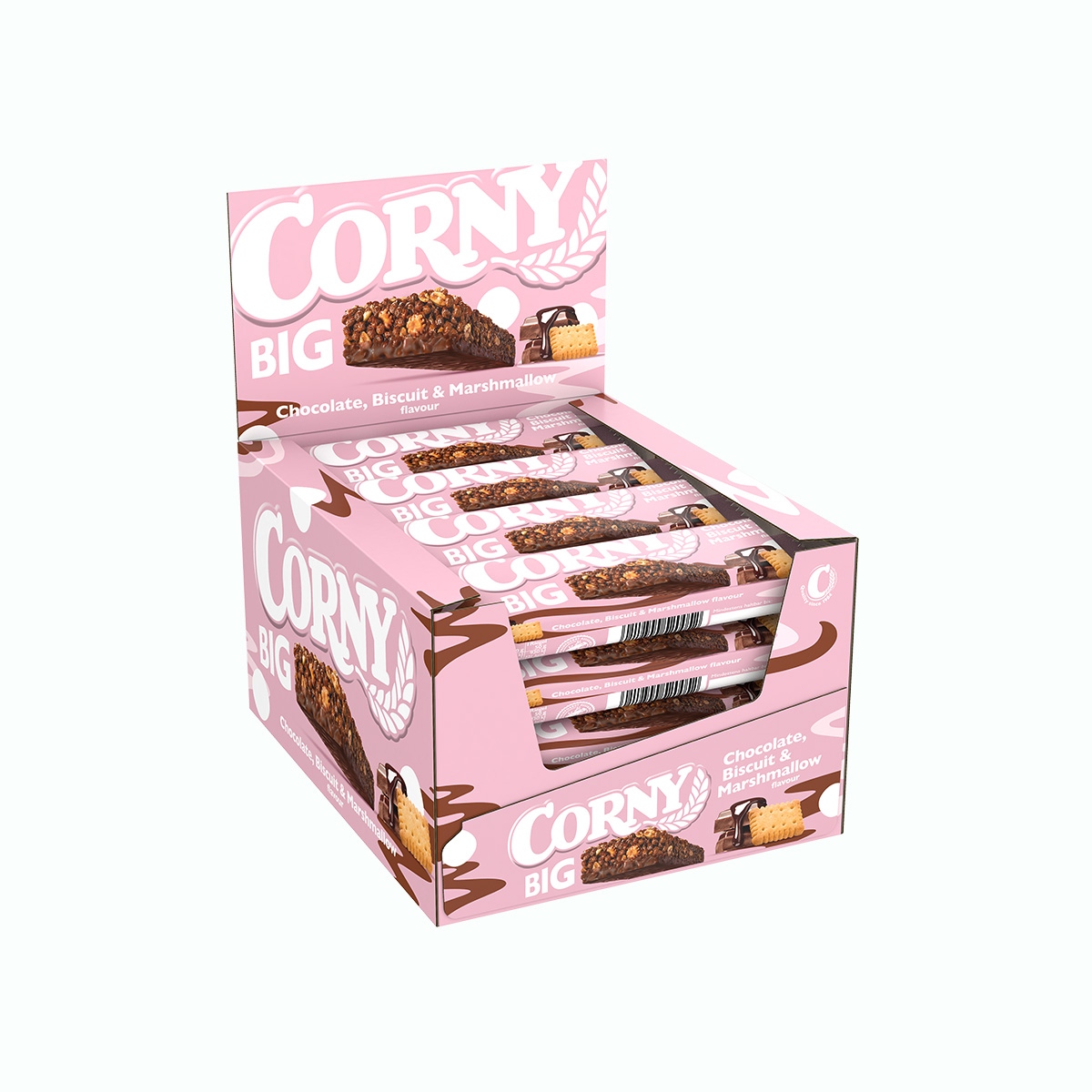 Levně Big cereální tyčinka s marshmallow v mléčné čokoládě 24 x 40 g