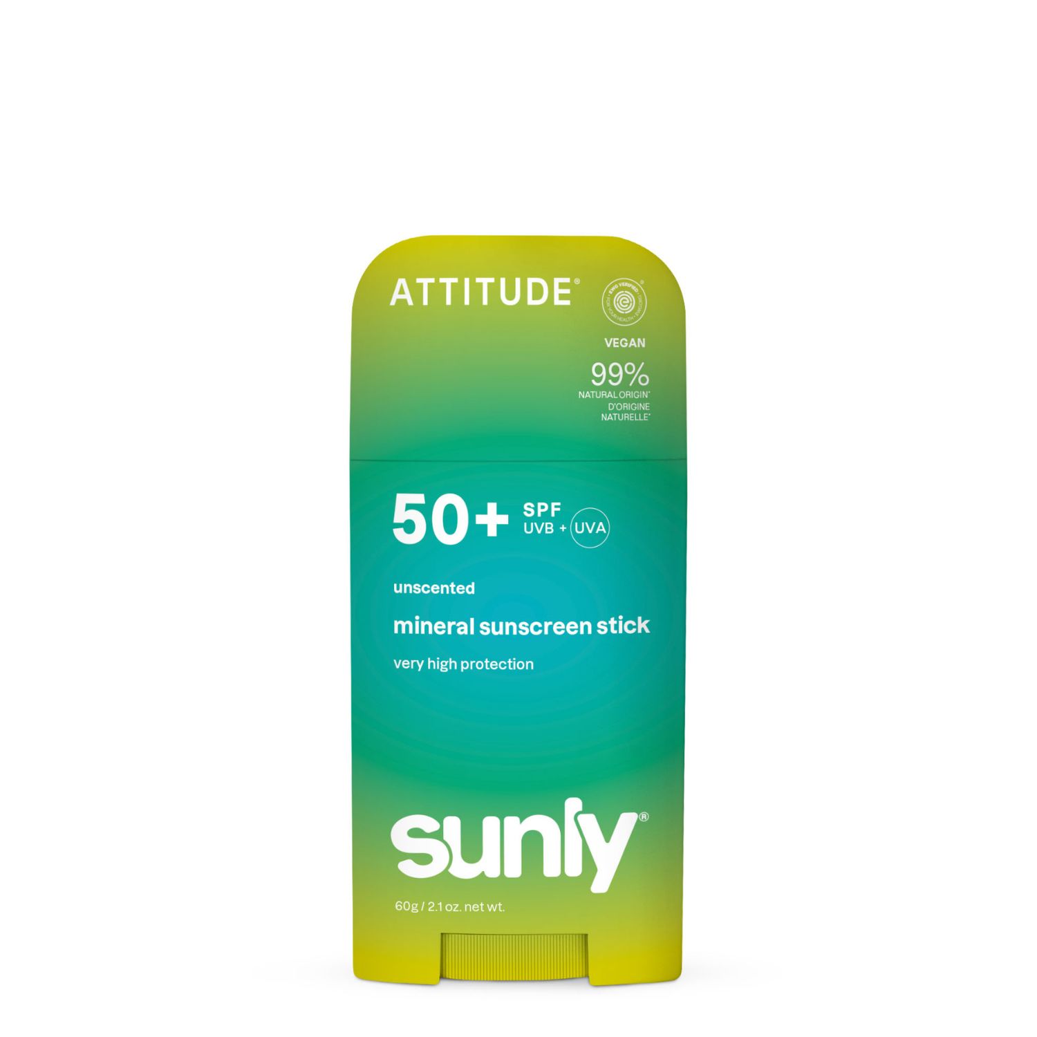 Minerální opalovací krém Attitude Spf 50 Sunly bez vůně 60 g