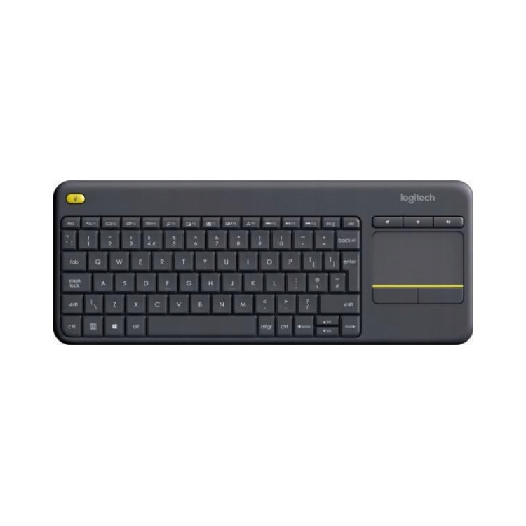 Bezdrôtová klávesnica Logitech K400 Plus s integrovaným touchpadom, čierna