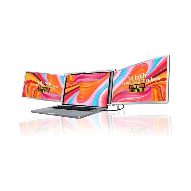 Monitor do laptopa Extralink Dual Screen S400 14" Full Hd Ips