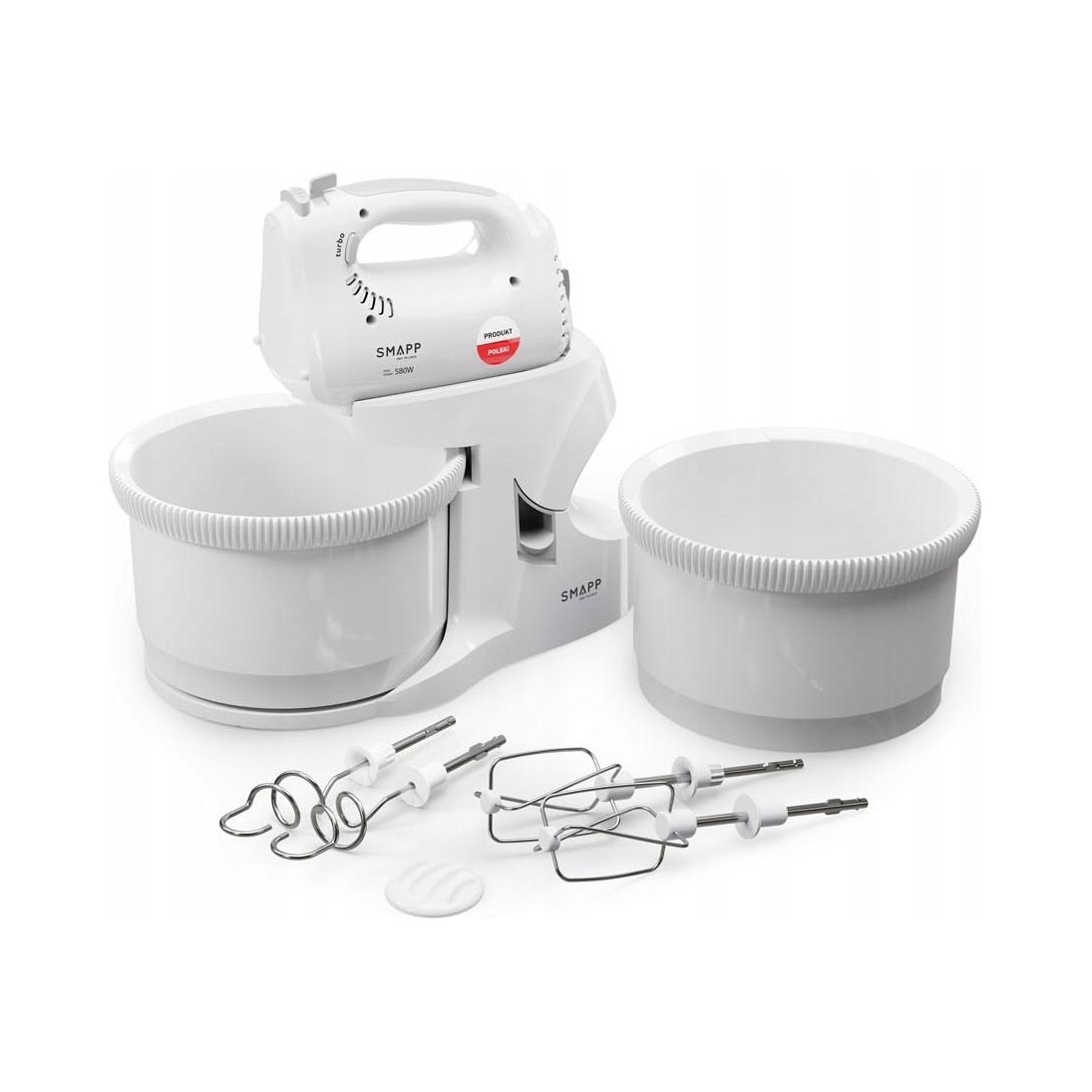 Mikser z 2 misami Smapp 451.66 biały 580 W