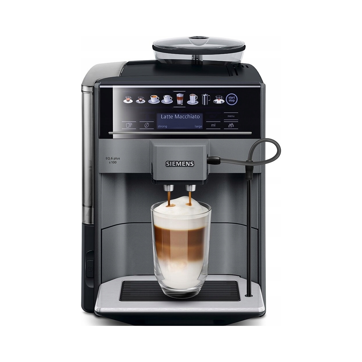 Automatický automatický kávovar Siemens EQ.6 plus s100 1500W stříbrný/šedý