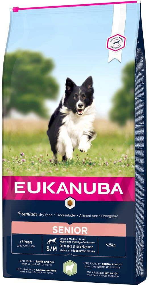 2 x Eukanuba Mature Senior Breeds Lamb & Rice 12kg