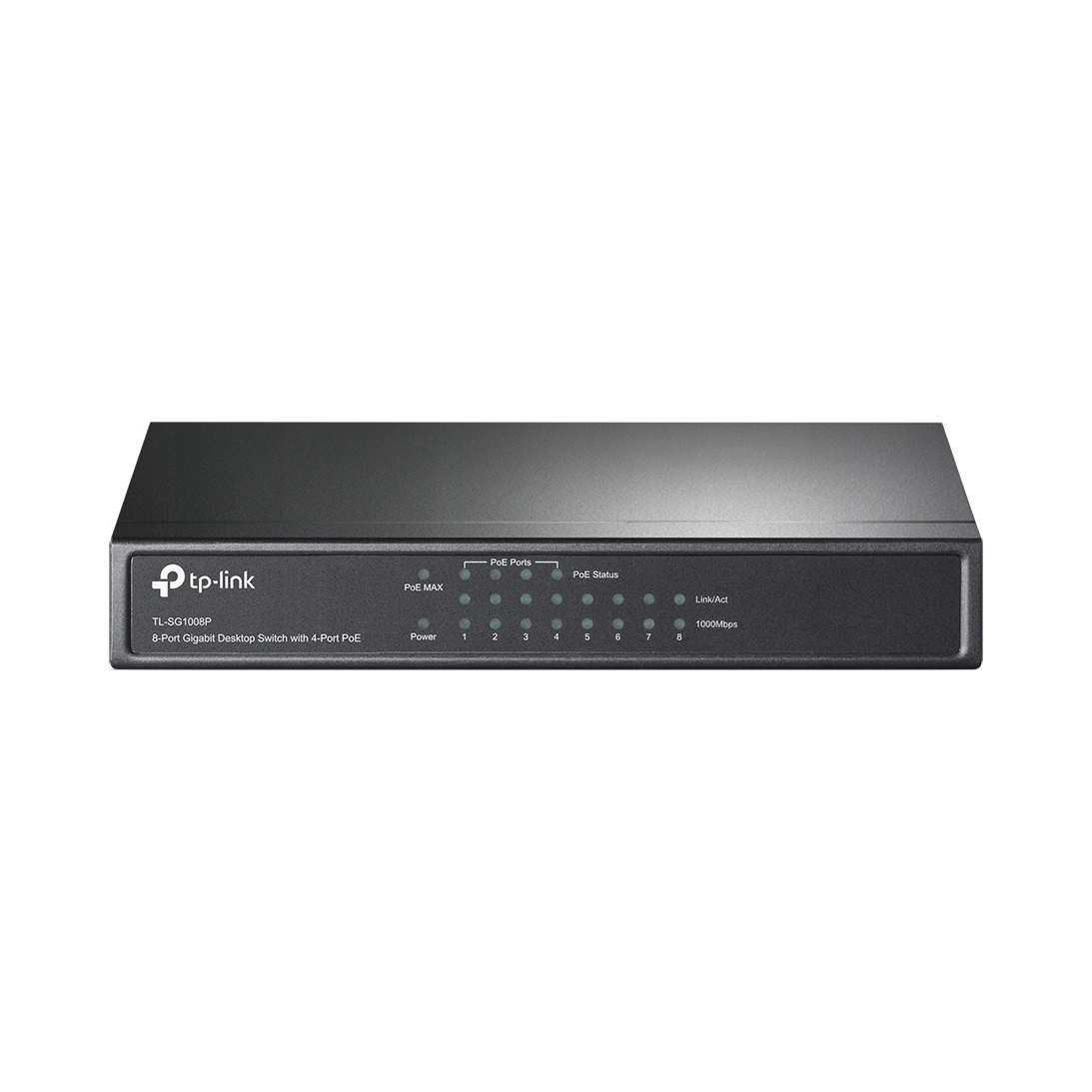 Switch PoE TP-Link TL-SG1008P 8-portový Gigabit 4x PoE desktop pre kanceláriu