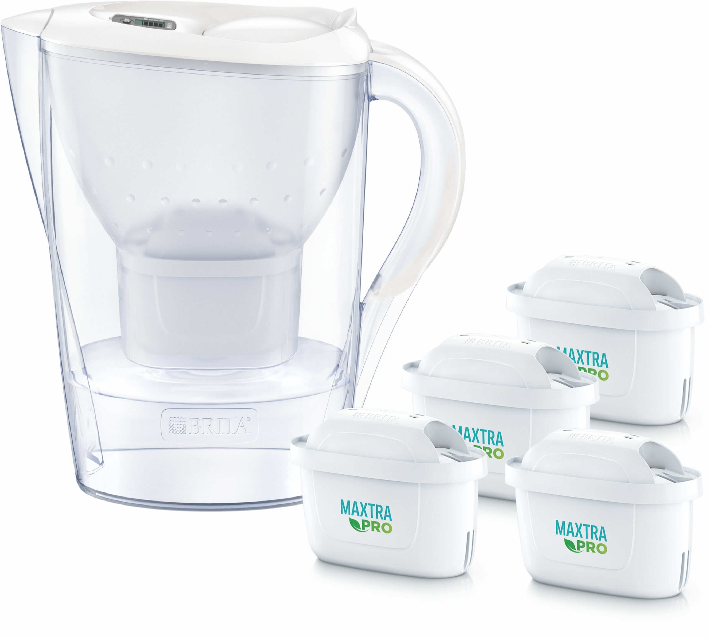Dzbanek filtrujący Brita Marella 2,4l biały 4 wkłady filtrujące