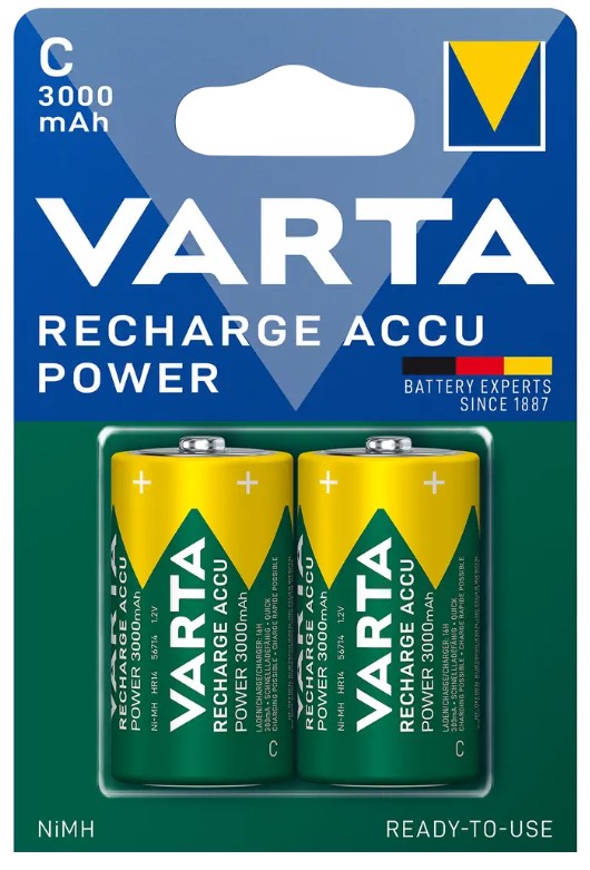 Varta Akumulatory R14 (typC) 3000 mAh Recharge Accu Power 2szt
