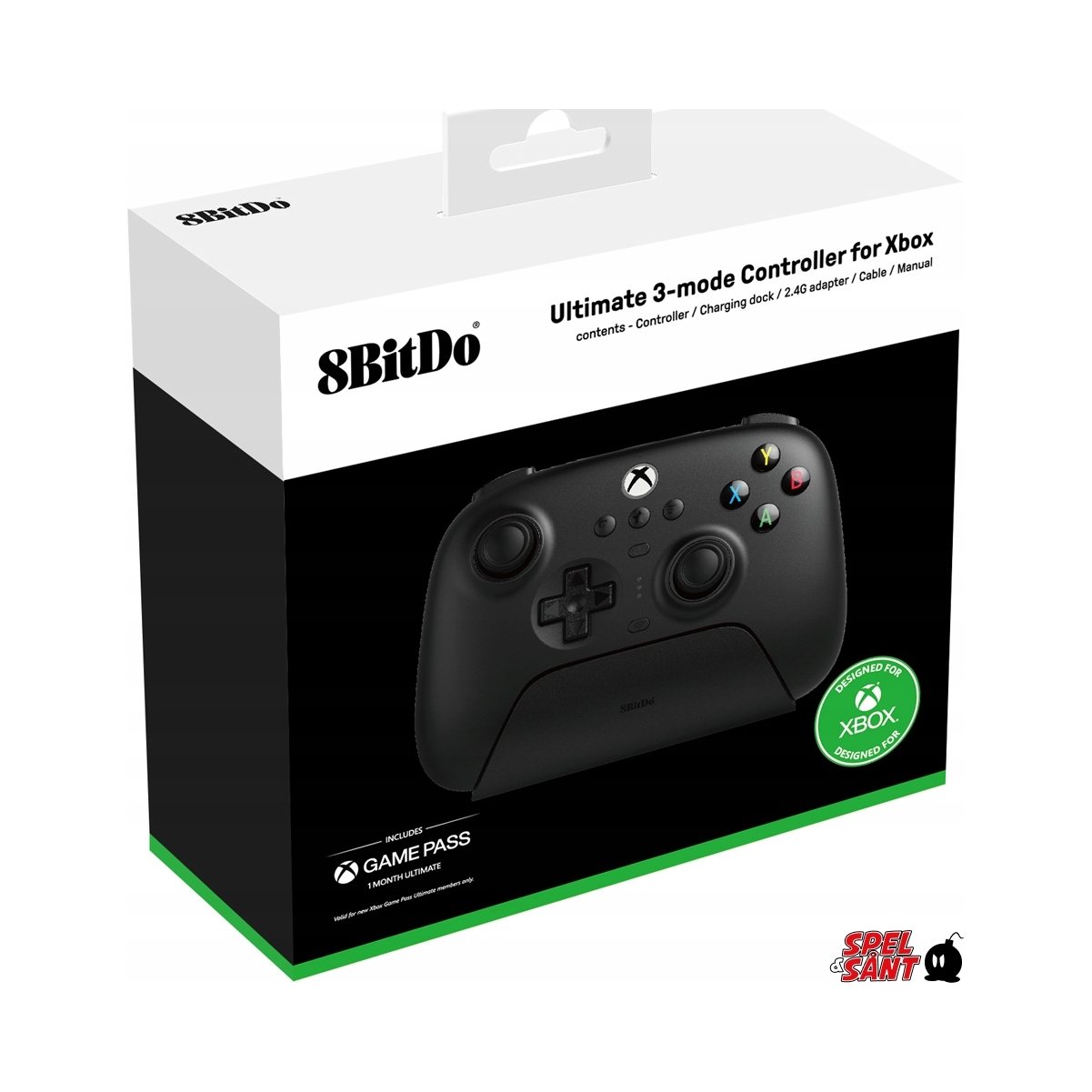 Kontroler 8Bitdo Ultimate 3-mode Xbox Controller Czarny USB-C 2.4GHz BT