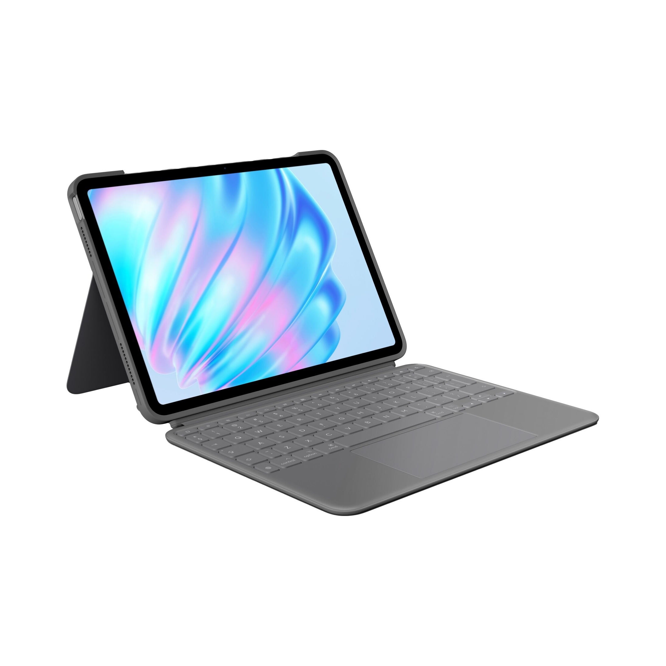 Puzdro na iPad Air Logitech Combo Touch so šedou klávesnicou