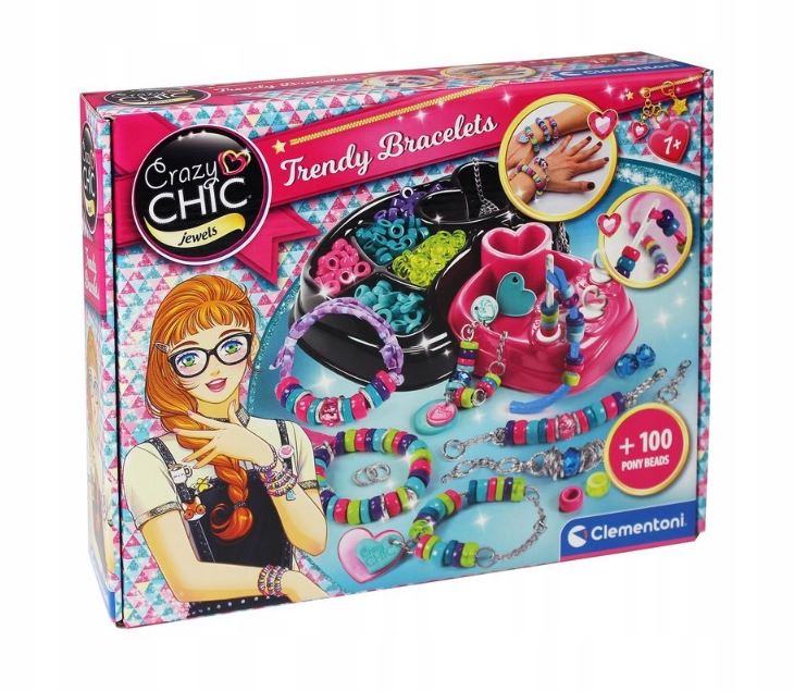 CLE Crazy Chic - Kolorowe bransoletki 78415 Marka Clementoni