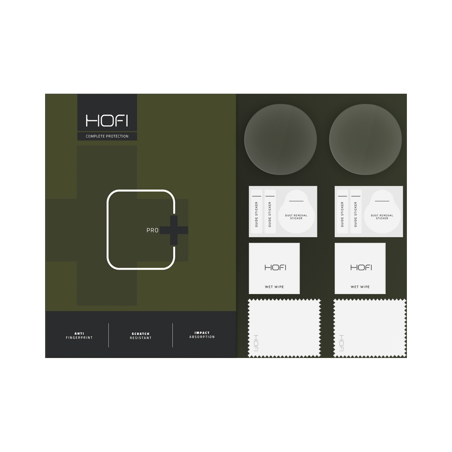 Szkło Hartowane Hofi Glass Pro+ 2- Pack Samsung Galaxy Watch 4 5 6 7 Fe