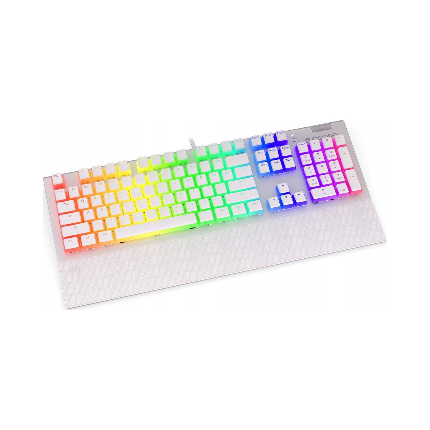 Klawiatura przewodowa dla graczy Endorfy Omnis Onyx White Kailh Red Rgb
