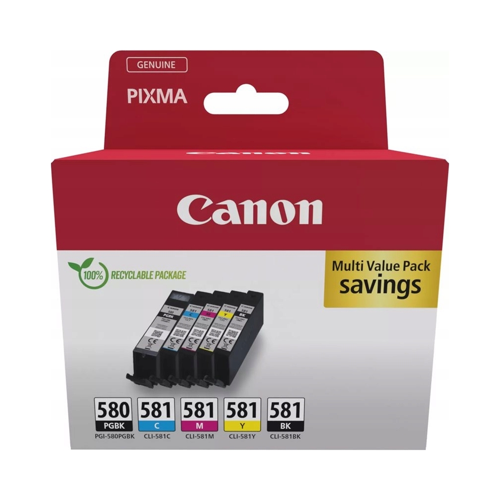 Canon PGI580/CLI581 Bk/c/m/y/k Multipack